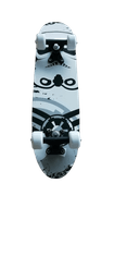 Unison Skateboard detský UN 9517 BLACK WHITE