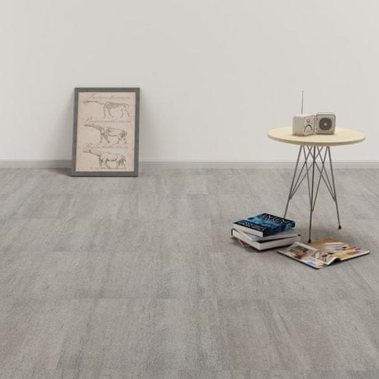 Vidaxl Samolepiace podlahové dosky z PVC 5,11 m2, sivé, tieňované