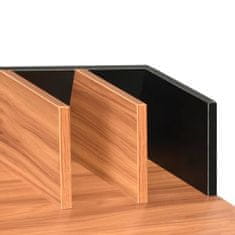 Vidaxl Stôl čierny a hnedý 80x50x84 cm