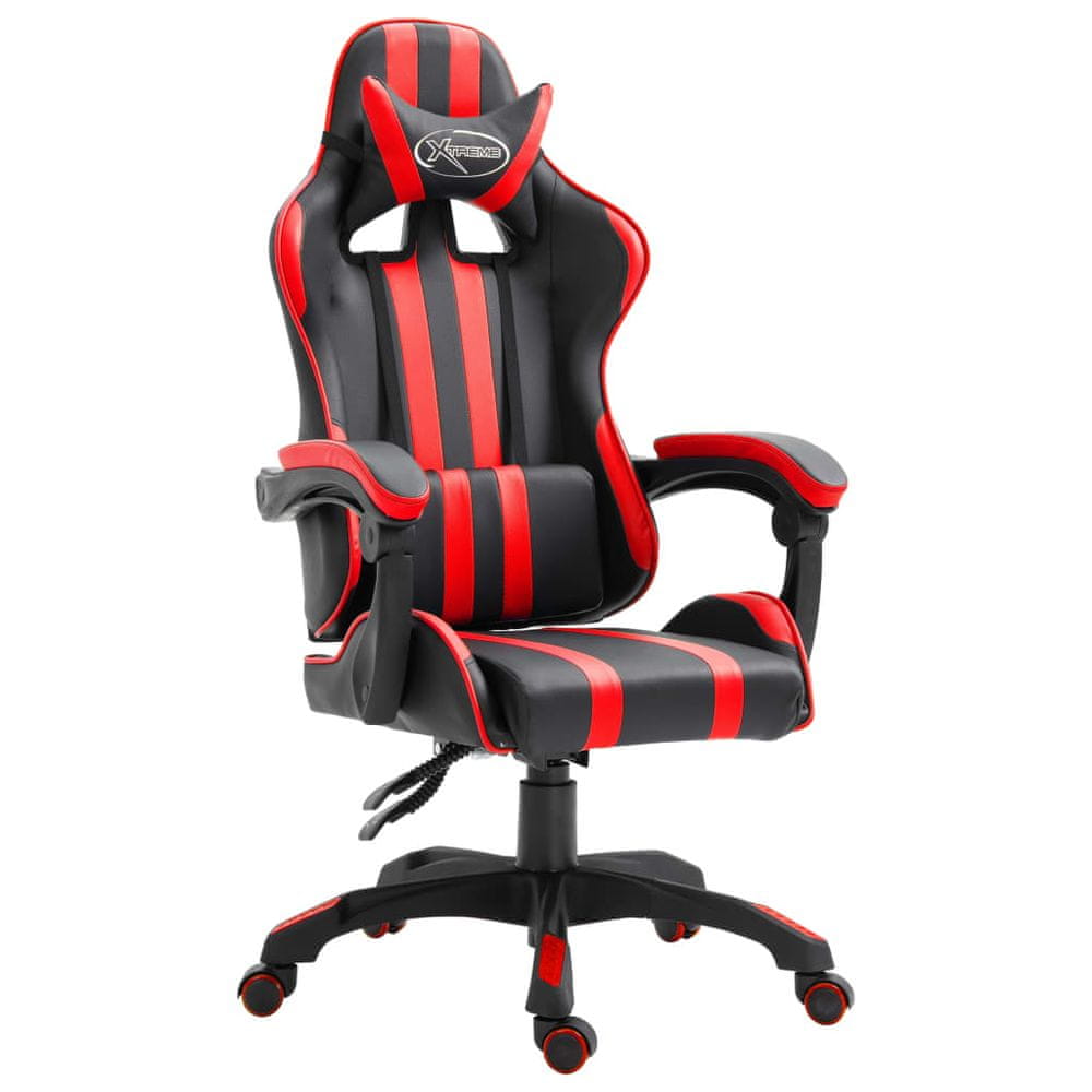 Petromila vidaXL Herná stolička, červená, umelá koža