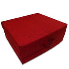 Vidaxl Skladací molitanový matrac 190 x 70 x 9 cm, červený