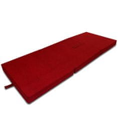 Vidaxl Skladací molitanový matrac 190 x 70 x 9 cm, červený