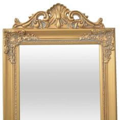 Vidaxl Samostatne stojace zrkadlo, barokový štýl, 160x40cm, zlatá farba