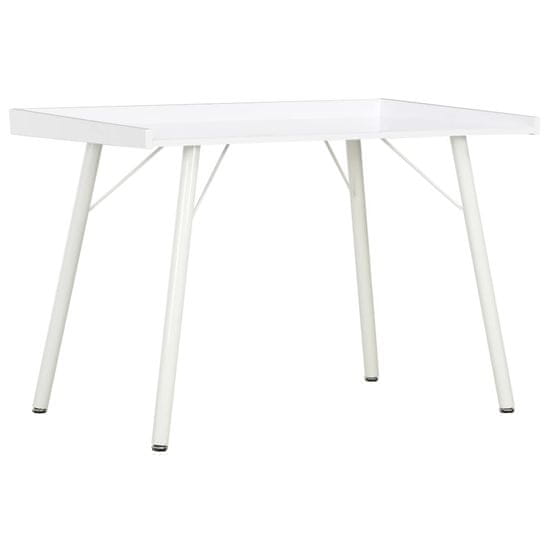 Vidaxl Stôl biely 90x50x79 cm
