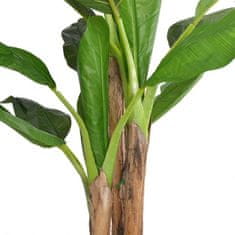 Petromila vidaXL Umelá rastlina, banánovník s kvetináčom 175 cm, zelený