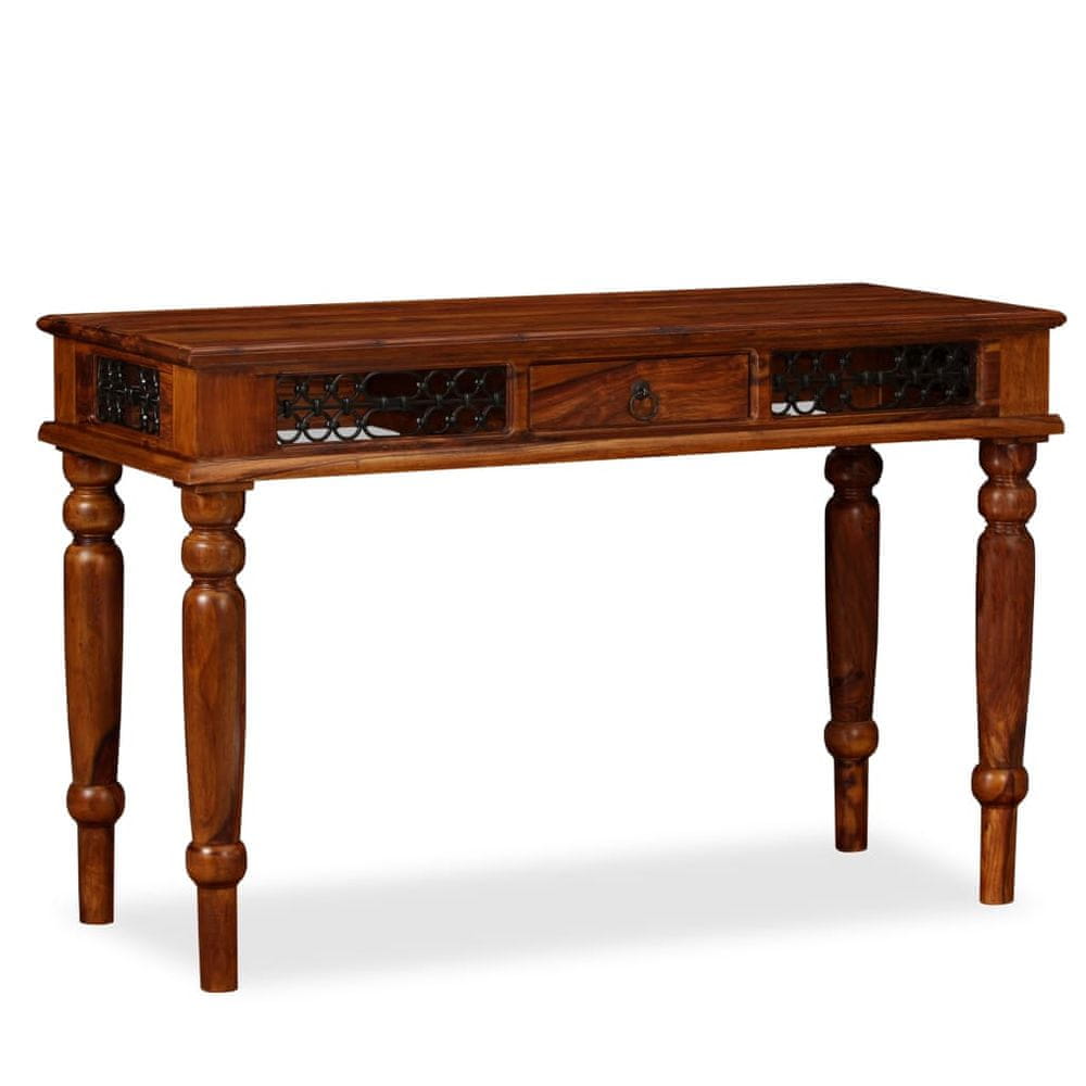 Petromila vidaXL Písací stôl, masívne sheeshamové drevo, 120x50x76 cm