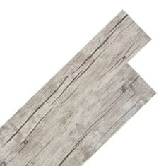 Vidaxl Samolepiace podlahové dosky z PVC 5,02 m2, 2 mm, vyblednutý dub