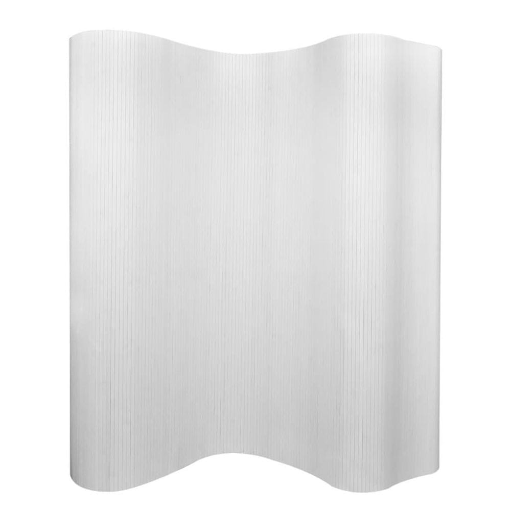 Vidaxl Bambusový paraván, biely, 250 x 165 cm