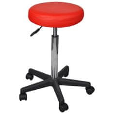 Vidaxl Kancelárske stoličky 2 ks červené 35,5x98 cm umelá koža