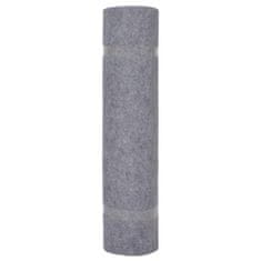Vidaxl Záťažový koberec, vrúbkovaný 1,2x15 m, sivý