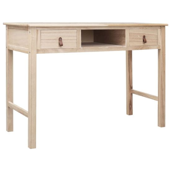 Vidaxl Písací stôl prírodnej farby 110x45x76 cm drevený