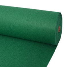 Vidaxl Záťažový koberec, hladký 1,2x12 m, zelený