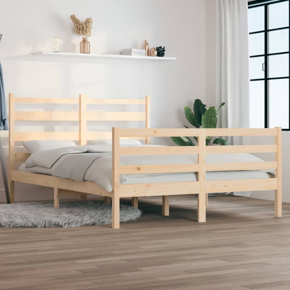Vidaxl Rám postele, masívne borovicové drevo, 160 x 200 cm