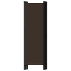 Vidaxl 6-panelový paraván hnedý 300x180 cm