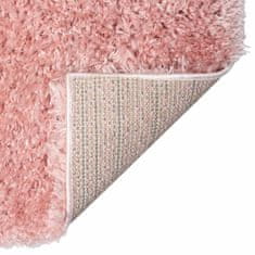 Petromila vidaXL Chlpatý koberec s vysokým vlasom ružový 160x230 cm 50 mm