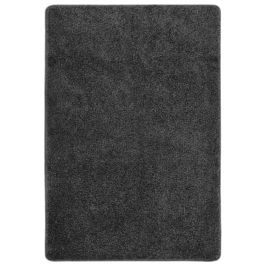 Petromila vidaXL Chlpatý koberec tmavosivý 160x230 cm protišmykový