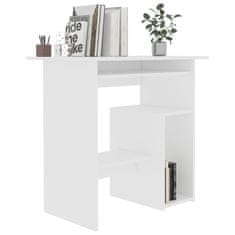 Petromila vidaXL Písací stôl, biely 80x45x74 cm, drevotrieska