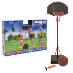 Vidaxl Detská nastaviteľná basketbalová súprava 190 cm