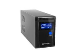 Armac UPS PURE SINE WAVE OFFICE 850VA LCD 2 FRENCH OUTLETS 230V METAL CASE