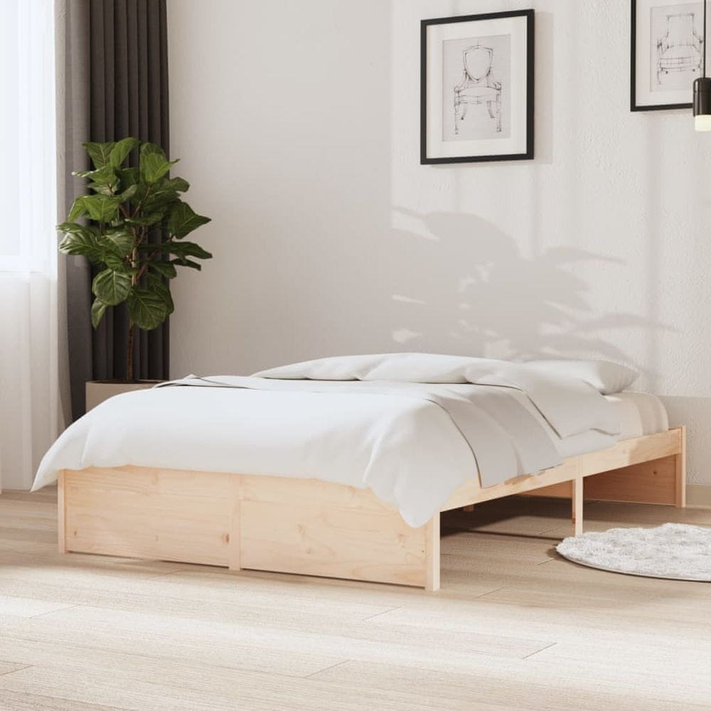 Vidaxl Rám postele, masívne drevo, 120 x 200 cm