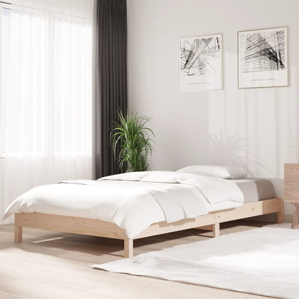 Vidaxl Stohovateľná posteľ 80x200 cm borovicový masív