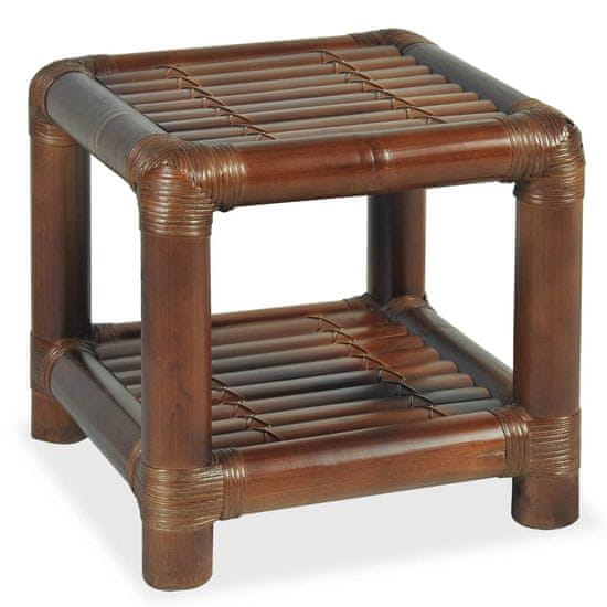 Vidaxl Nočný stolík, 40x40x40 cm, bambus