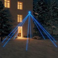 Vidaxl Svetlá na vianočný stromček interiér exteriér 800 LED modré 5 m
