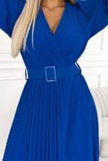 Numoco Dámske španielske šaty s volánikmi Klara kráľovsky modrá Universal