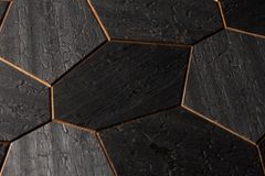 Horavia Dekoratívny saunový obklad HEXAGON, abachi thermowood yakisugi 432x373mm
