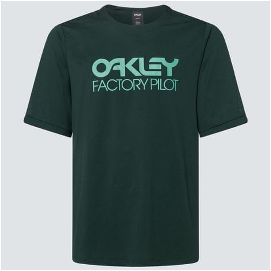 Oakley cyklo dres FACTORY PILOT MTB II Ss hunter zeleno-tyrkysový