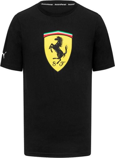 Ferrari tričko SF CLASSIC Big Shield 23 černo-žlto-bielo-červené