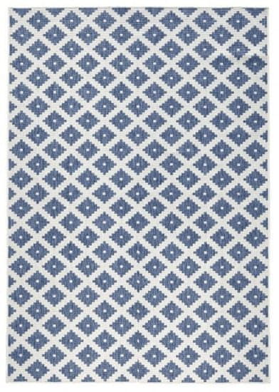 NORTHRUGS Kusový koberec Twin-Wendeteppiche 103128 blau creme – na von aj na doma