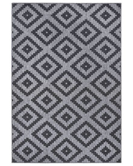 NORTHRUGS Kusový koberec Twin-Wendeteppiche 105461 Night Silver – na von aj na doma