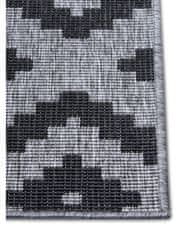 NORTHRUGS Kusový koberec Twin-Wendeteppiche 105461 Night Silver – na von aj na doma 80x250