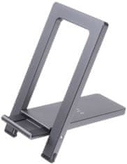 FIXED Hliníkový stojan Frame Pocket na stôl pre mobilné telefóny, space gray, FIXFR-POC-GR