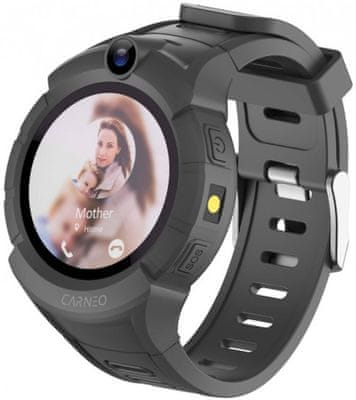 moderné inteligentné hodinky carneo GuardKid+ mini detské hodinky kontrolné hodinky pre deti rodičovská kontrola dlhá výdrž hodinky s GPS lokátorom sledovanie polohy dieťaťa obojstranná komunikácia kontrola cez inteligentné hodinky videohovor sieť GSM sms správy hovory inteligentné hodinky podporujúce volanie detské hodinky s kontrolou vymeniteľný remienok Bluetooth WiFi GPS lokalizácia dieťaťa integrovaná kamera skrytý odposluch prehrávanie hudby fotenie pomocou hodiniek funkcie krytia odolnej vode a potu vodoodolné detské hodiny hodinky pre kontrolu doprevodená aplikácia ovládanie cez mobilnú aplikáciu hlasové správy školský režim školské inteligentné hodinky