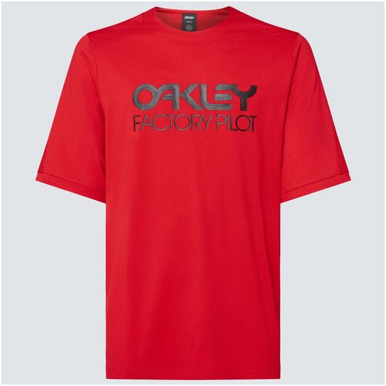 Oakley cyklo dres FACTORY PILOT MTB II Ss line černo-červený