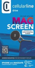CellularLine Univerzálny držiak mobilného telefónu Mag Screen pre elektromobil Tesla s podporou MagSafe, čierny, MAGSFTESLAHOLDERK