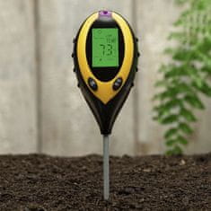 Cool Mango 4v1 Tester zemlje (merací prístroj pre hodnotu pH, vlhkosť, osvetlenie a teplotu pôdy) - Soiltesty