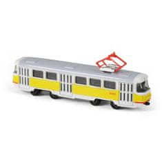 Rappa Kovová tramvaj žlutá 16 cm
