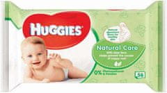 Huggies HUGGIES Single Natural Care Obrúsky vlhčené 56 ks
