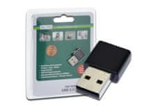 Digitus Bezdrôtový Mini 3000N USB 2.0 adaptér s WPS, 300Mbps, Realtek 8192 2T/2R, Blister