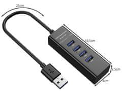 Izoxis USB Hub – 4 porty USB 3.0