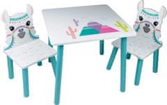 bHome Detský stôl so stoličkami Alpaka