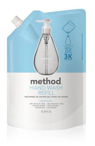 METHOD Tekuté mydlo na ruky, 1 l - Sweet Water