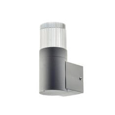 ACA ACA Lighting vonkajšie nástenné svietidlo UP číra 2W LED 3000K 230V šedá HA5504