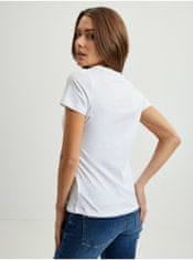 Pepe Jeans Biele dámske tričko s potlačou Pepe Jeans Beatriz XS