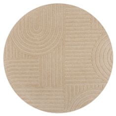 Flair Kusový koberec Solace Zen Garden Natural kruh 160x160 (priemer) kruh