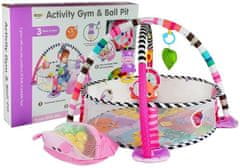 Lean-toys Vzdelávacia podložka do bazéna s loptičkami Hippo pre dieťa
