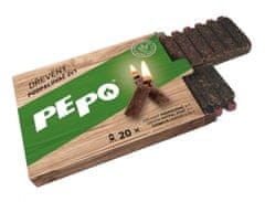 PE-PO Podpaľovač 2v1 drevo 20 podpáli